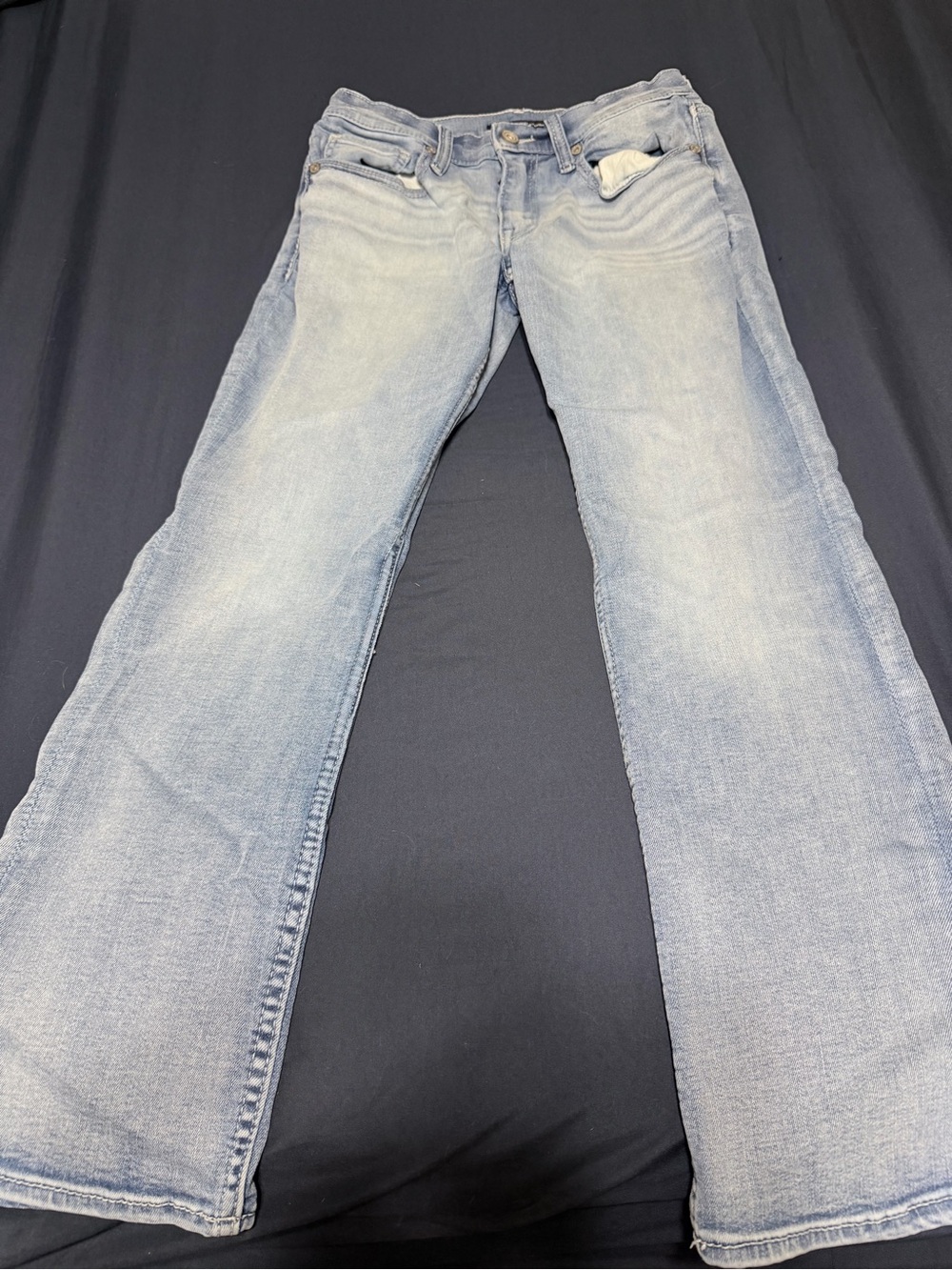 Light Wash Wide Leg Flare Jeans for Women